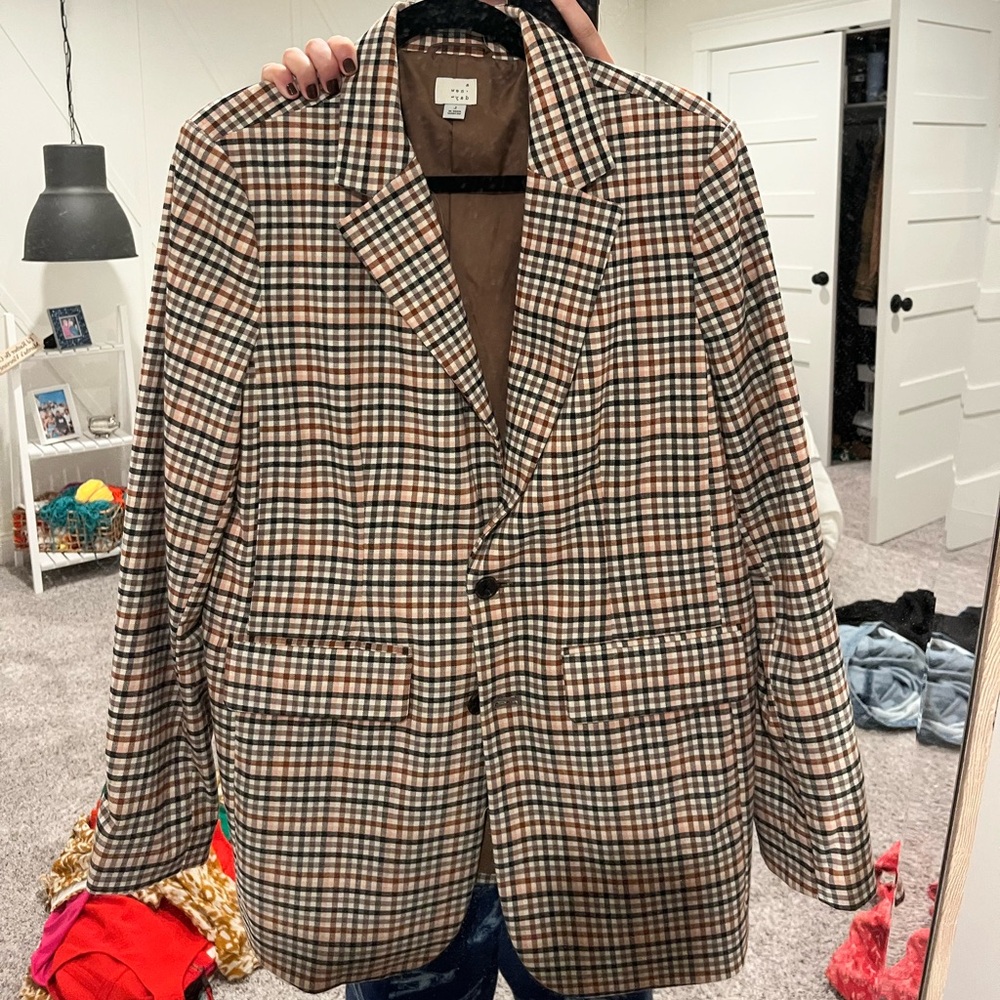 Checkered blazer